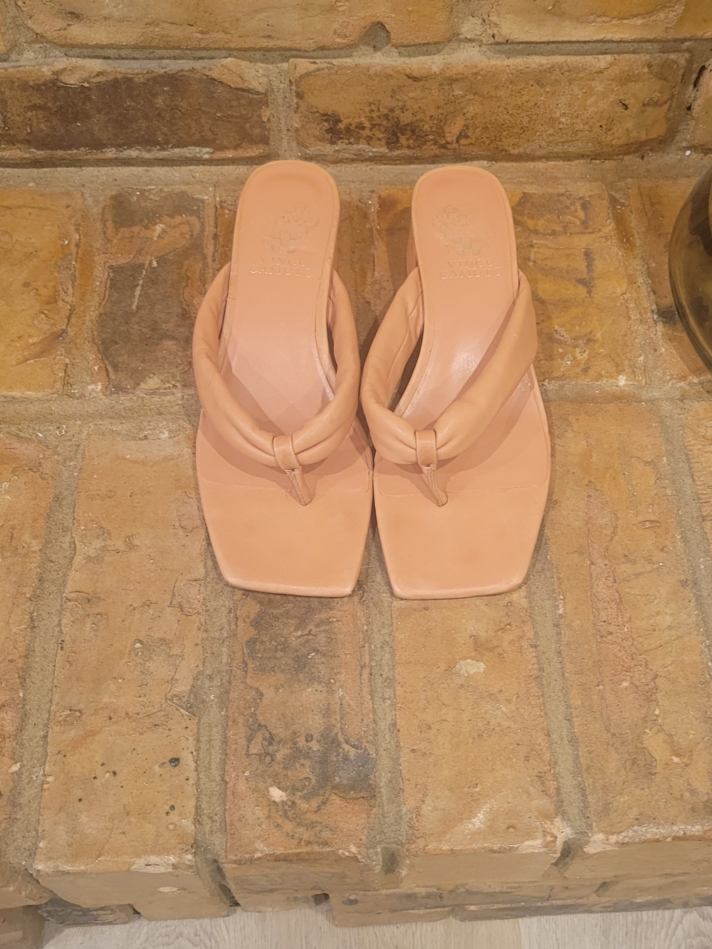 Vince Camuto Blush Nude Thong Sandals